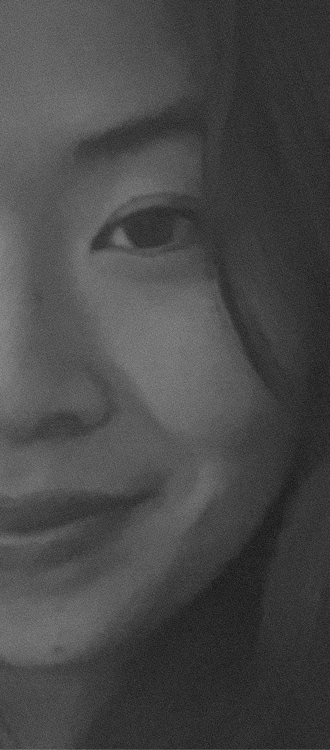 Black and white portrait of Allison Chen